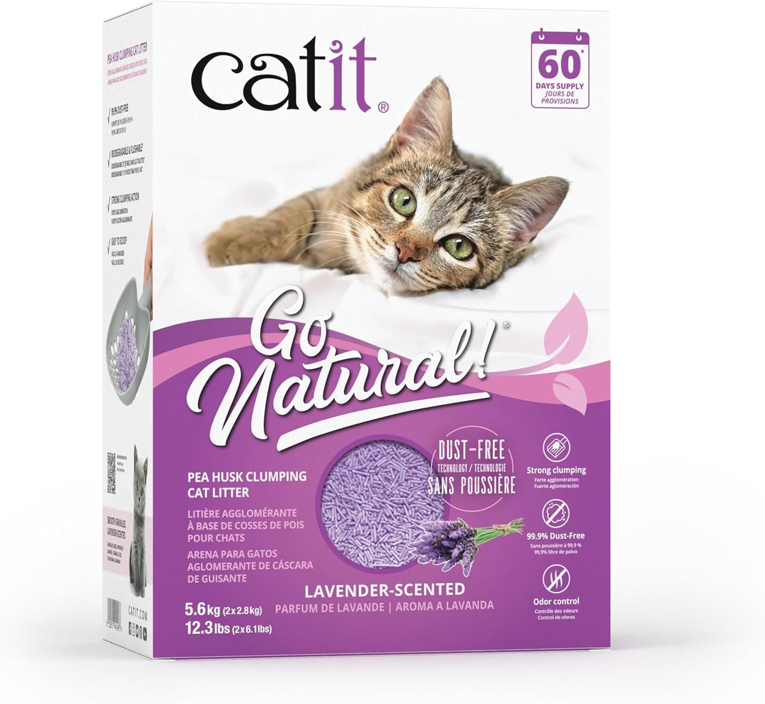 Go Natural Pea Husk Clumping Cat Litter