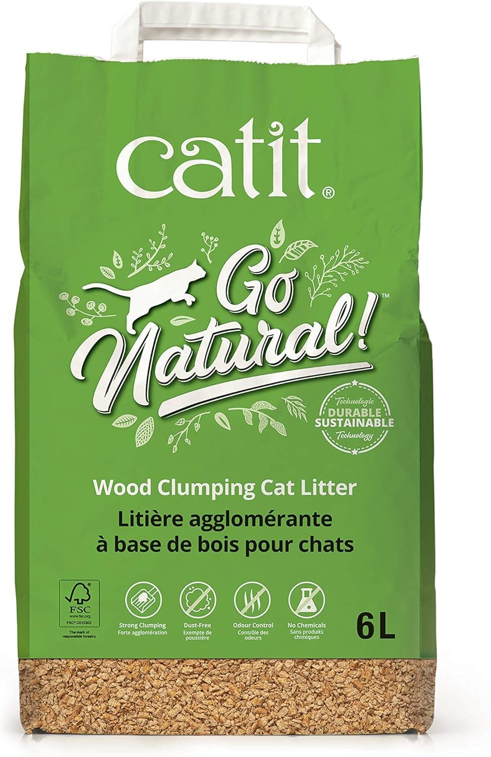 Go Natural Wood Clumping Cat Litter