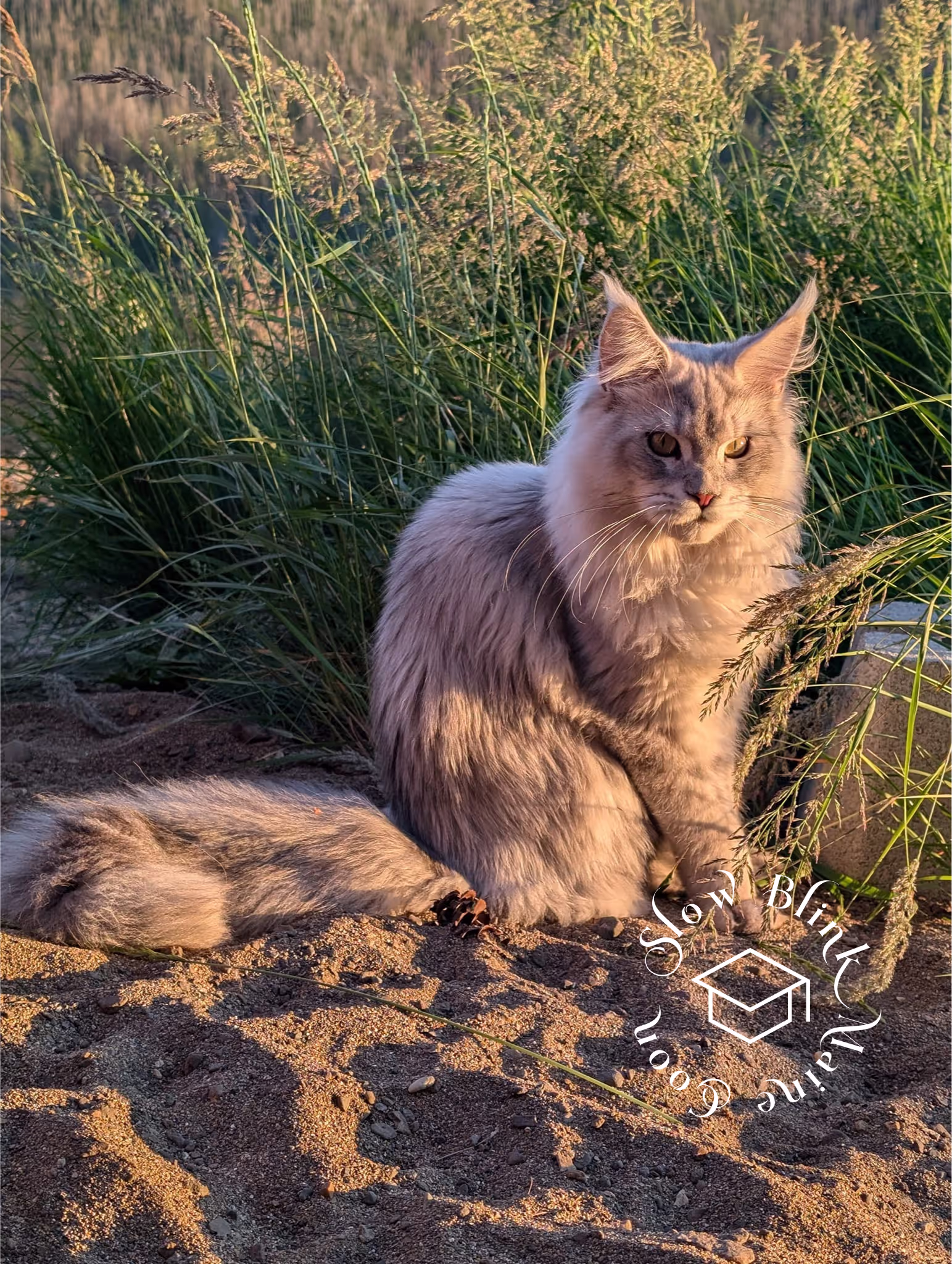 high silver | maine coon kitten | black silver tabby | ems code mco ems 22 | male Customer Pictures of their Maine Coon Cats and Kittens who "Graduated" from SlowBlink MaineCoons > high silver | maine coon kitten | black silver tabby | ems code mco ems 22 | male | idx05